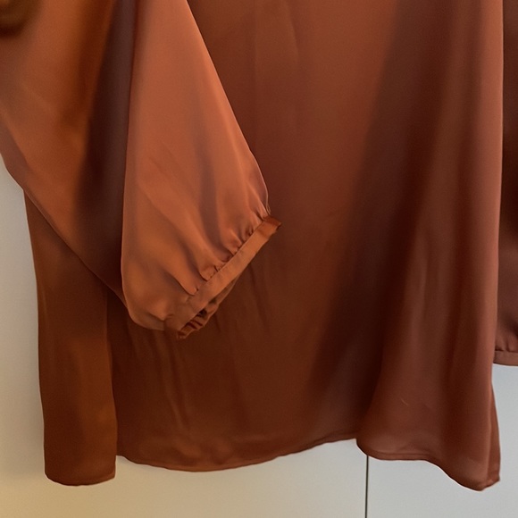 Silky copper Mango blouse - Picture 2 of 4